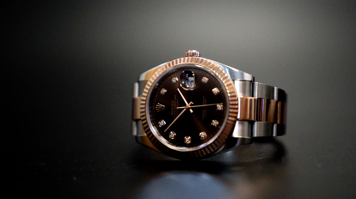 Rolex on side